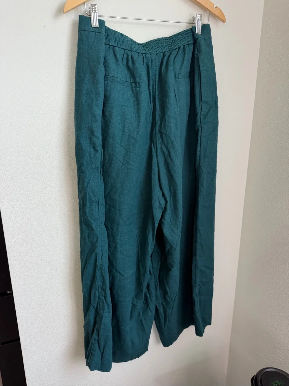 Banana Republic Deep Free Wide-Leg Linen Blend Pants Oversized